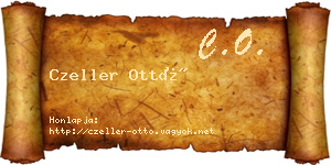 Czeller Ottó névjegykártya